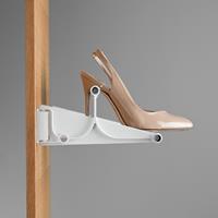 Tac - extendable wall-mounted shoe rack - grey-satin aluminium 2